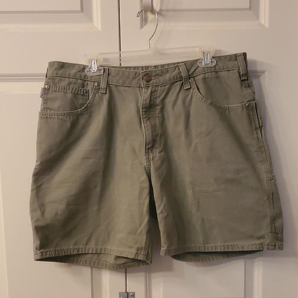 Carhartt Women's Olive Cargo Shorts